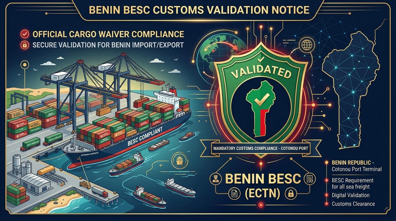 Benin BESC Notice: Announcement by the National Shippers Council (CNCB)