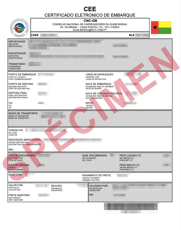 Document d’exemple officiel CEE Guinea Bissau