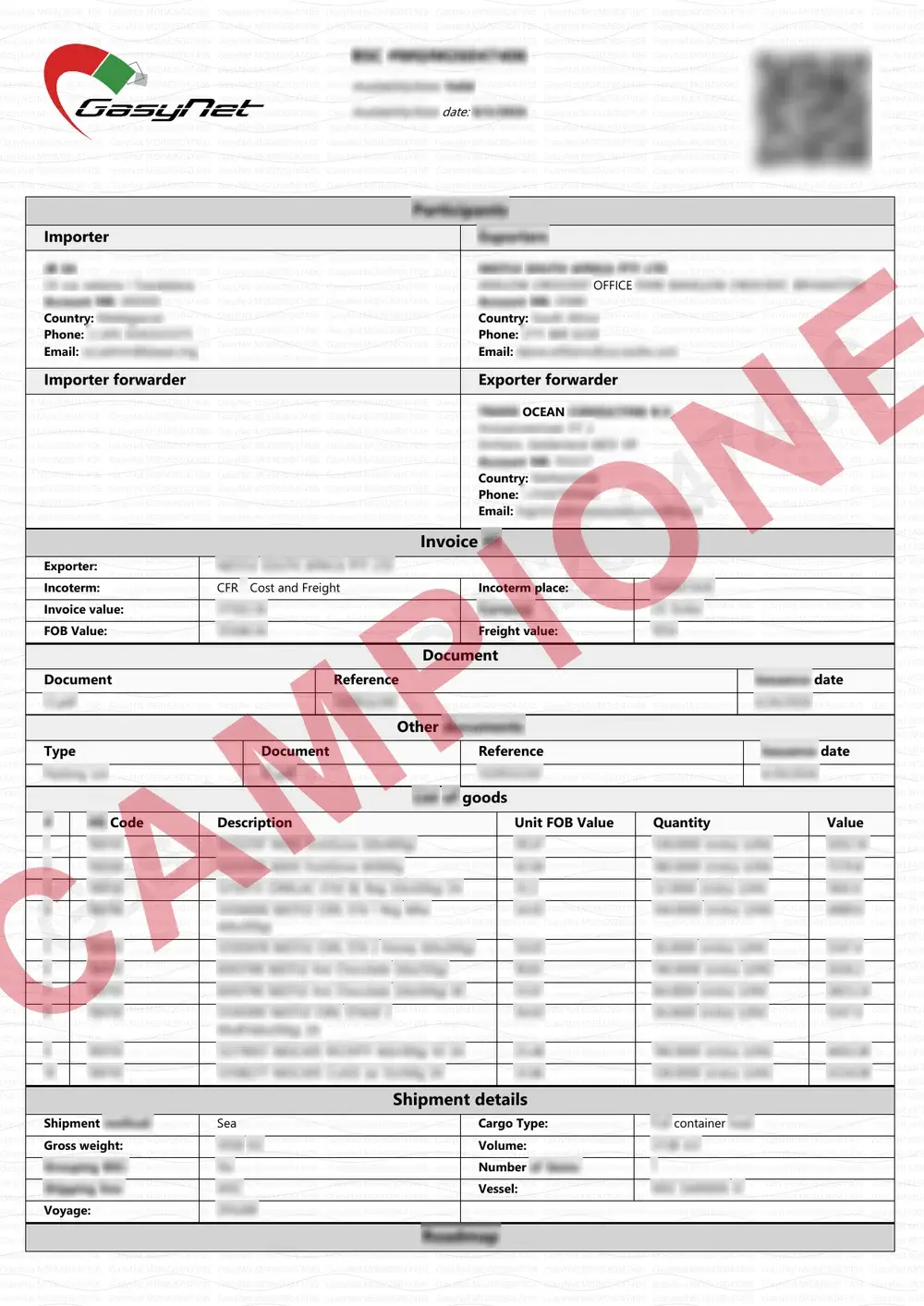 Documento di esempio ufficiale BSC Madagascar