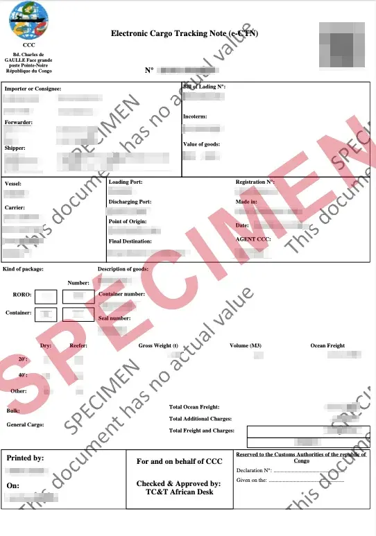 Document d’exemple officiel ECTN Republic of Congo