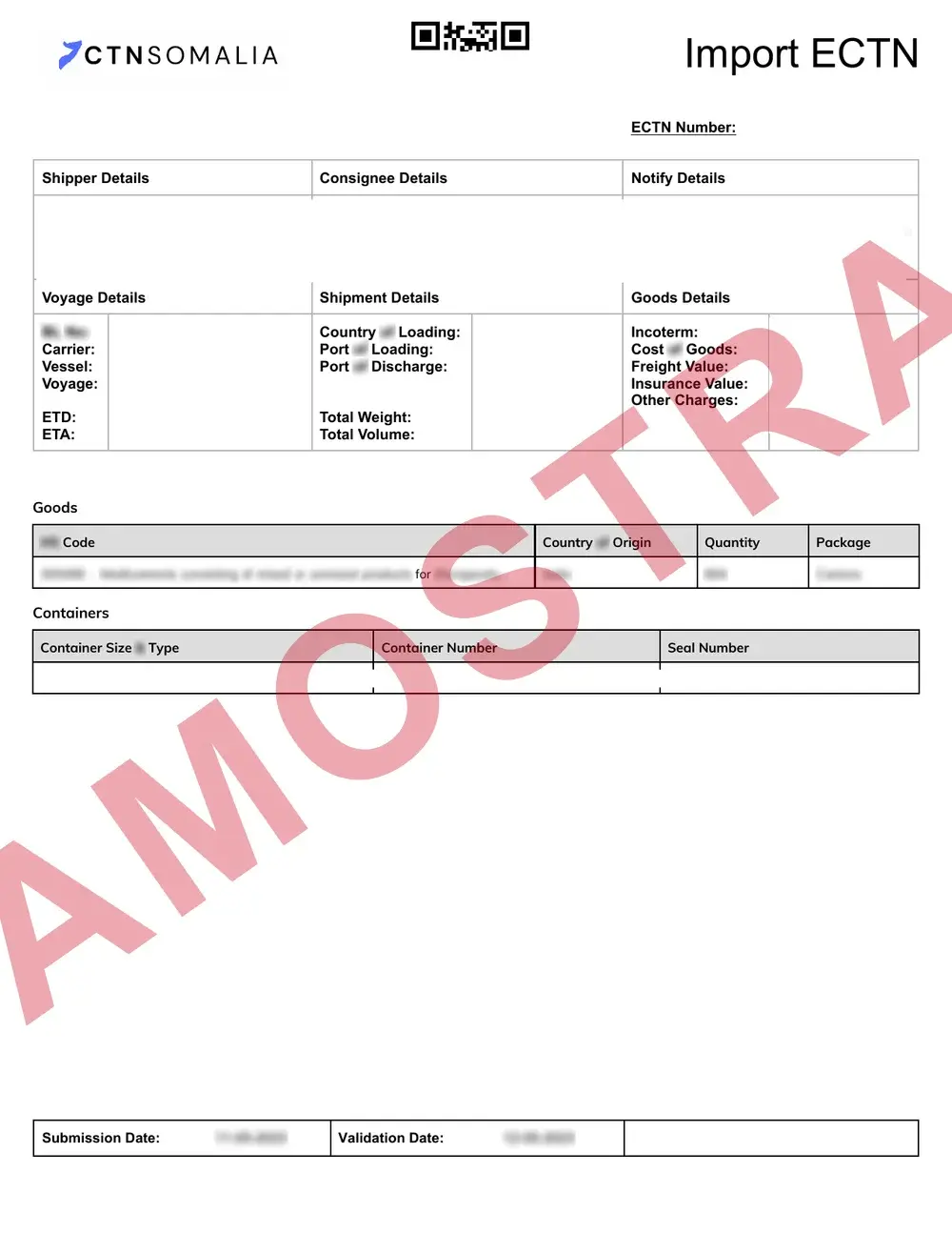Documento de exemplo oficial CTN Somalia