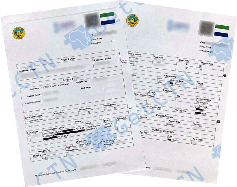 A Sample Sierra Leone BSC Certificate